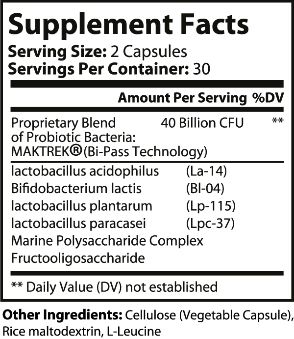 Vitality MicroFlora Max-Probiotic 40